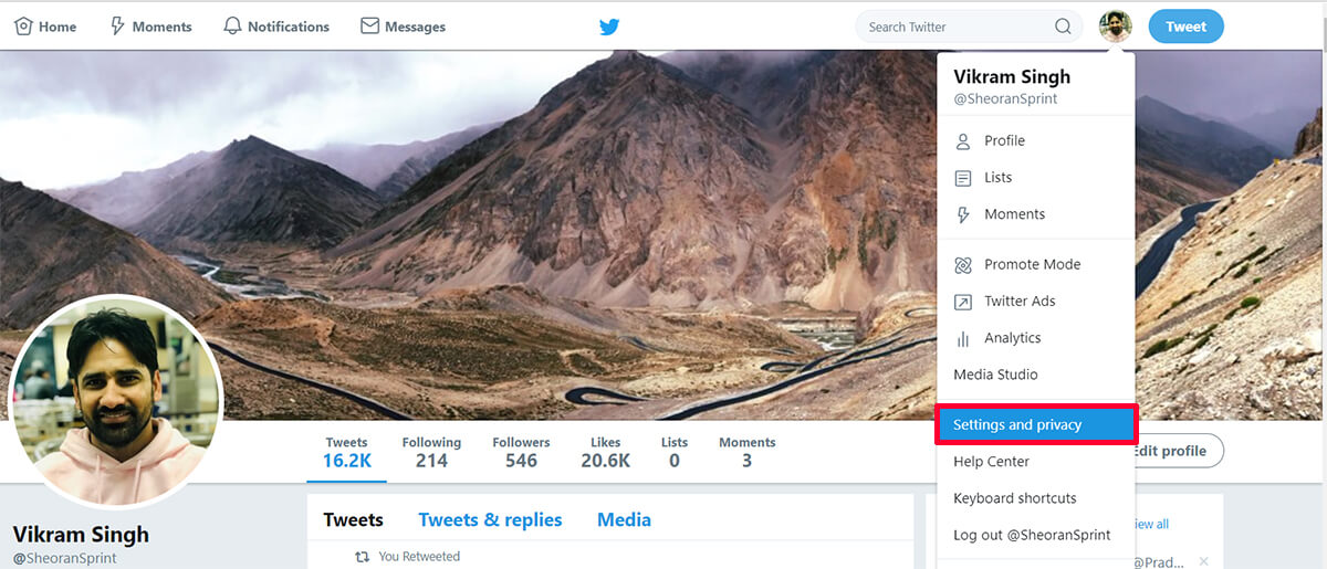 Twitter Account