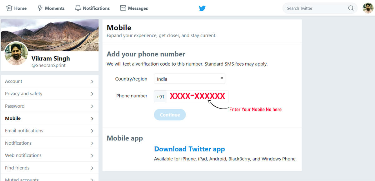 Mobile Number
