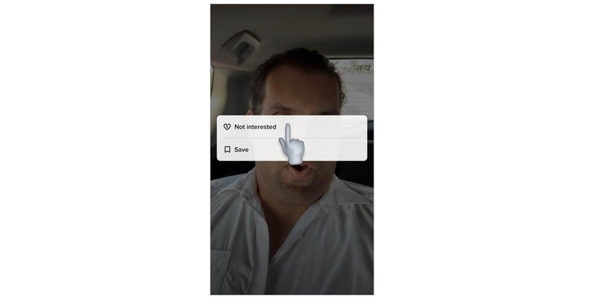 TikTok Not Interested Seeting TikTok Not Interested Seeting