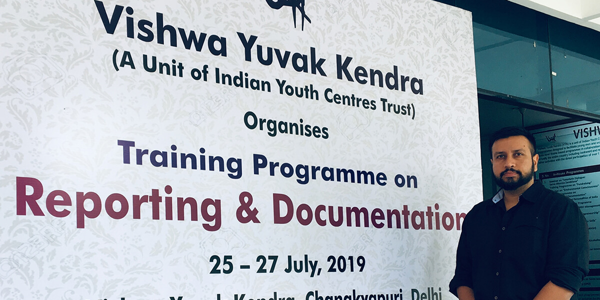 Social Media for Social Change workshop at Vishwa Yuvak Kendra