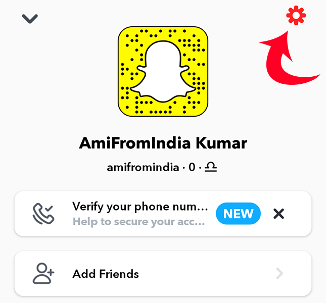Snapchat Profile Settings